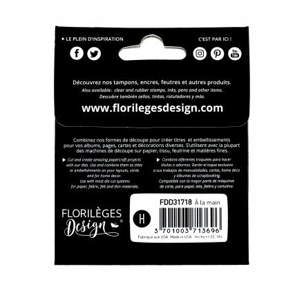 Dies/Matrici di taglio Florilèges Design – Capsule settembre 2017 ‘a mano - 2