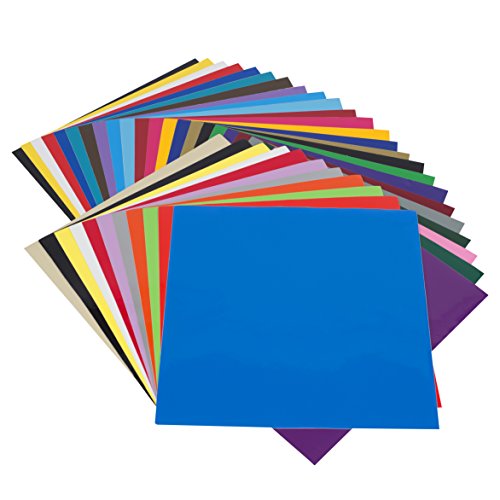 Fogli di Carta Adesiva in Vinile Angel Crafts 30,5 cm x 30,5 cm (35 PEZZI) – il MIGLIORE Vinile Permanente Assortito per Cricut, Silhouette Cameo, Taglierine Artistiche, Stampanti, Lettere, Decorazione Pareti, Decalcomanie e Molto Altro! (12in x 12in) - 9