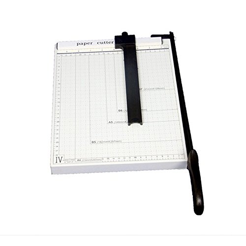 Taglierina per carta A4,Professionale A4 taglierina cutter,Base metallica,lama paper cutters,Per ufficio domestico,Bianco - 2