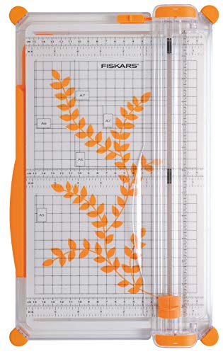 Fiskars SureCut Tagliacarte, A4, Con linea guida per il taglio, 1003758 - 6