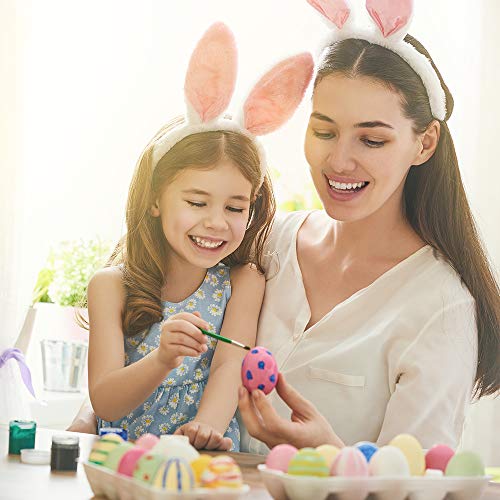 Pllieay – Confezione da 20 uova di polistirolo per uova di Pasqua, 5 misure, colore: bianco - 6