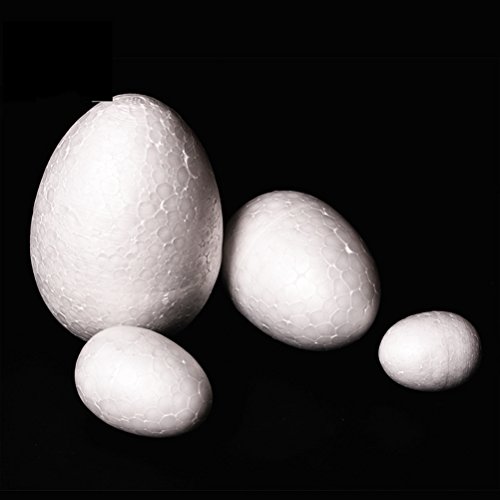 LUOEM 50 Uova di Pasqua in polistirolo da dipingere o incollare 7 cm - 3