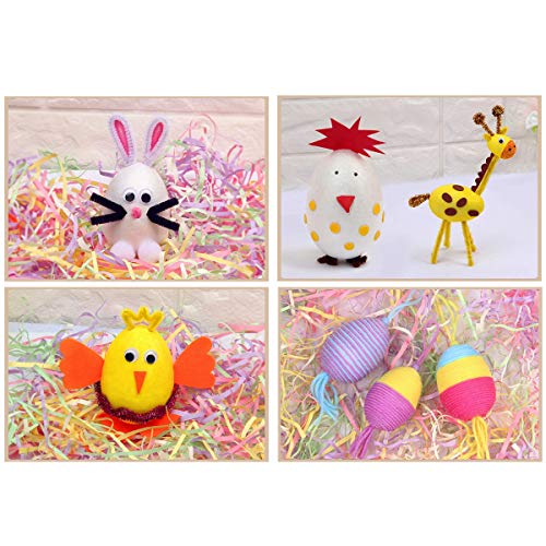 Amosfun Uova di polistirolo 15cm Palline di polistirolo Decorazioni Pasqua Uova Giocattolo per Bambini 10 Pezzi (Bianco, 15cm) - 7