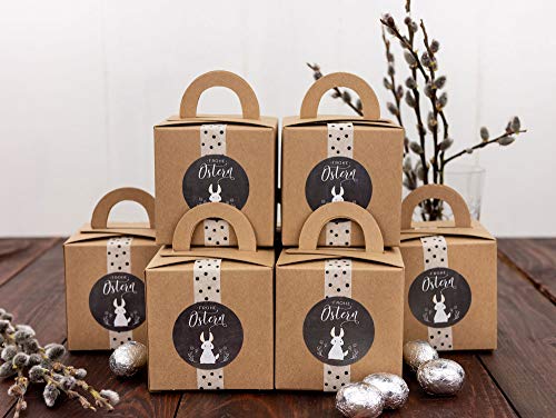 Scatole pasquali DIY con Washi Tape – Scatole regalo per la Pasqua – scatole regalo da riempire a piacere – per grandi e bambini Decorazione - 4