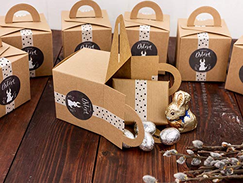 Scatole pasquali DIY con Washi Tape – Scatole regalo per la Pasqua – scatole regalo da riempire a piacere – per grandi e bambini Decorazione - 7