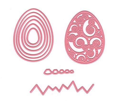 Marianne Design Collectables Fustelle Uova Pasquali, Metal, Pink, 21x15x3 cm - 3