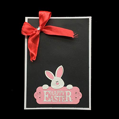 Xurgm Oster – Fustella a Forma di Coniglio, per Scrapbooking, per Modellare goffrature, Tagliare, Applicare su Sizzix Big Shot/Cuttlebug/e Altre perforatrici - 3