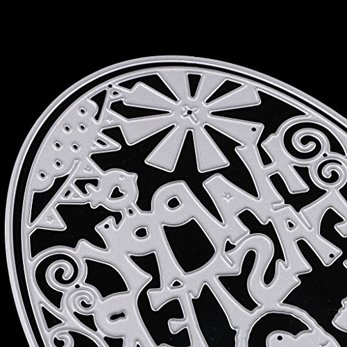 Uova di Pasqua da taglio stencil fai da te scrapbooking album fotografico Decor, Pasqua biglietto d’ auguri DIY Craft fustellati stencil - 6