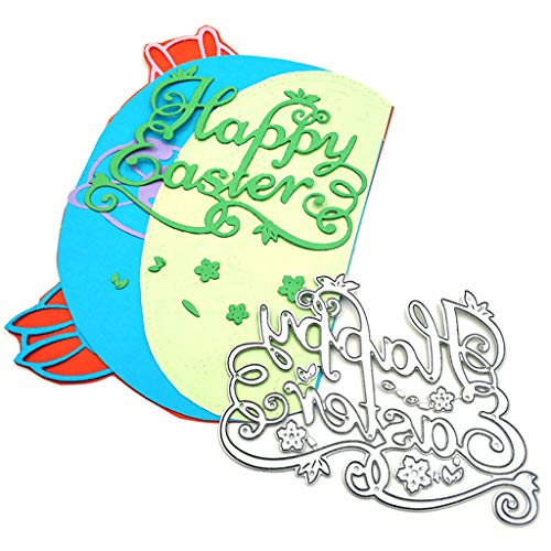 Fustelle a forma di Pasqua, in metallo, per album di scrapbooking fai da te, in metallo - 2