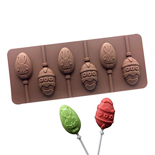 Stampo per Stampo Uovo di Pasqua – 6 Cavità, Decorazione, Torte e Cioccolato A Forma di Uovo - 3