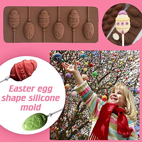 Stampo per Stampo Uovo di Pasqua – 6 Cavità, Decorazione, Torte e Cioccolato A Forma di Uovo - 4