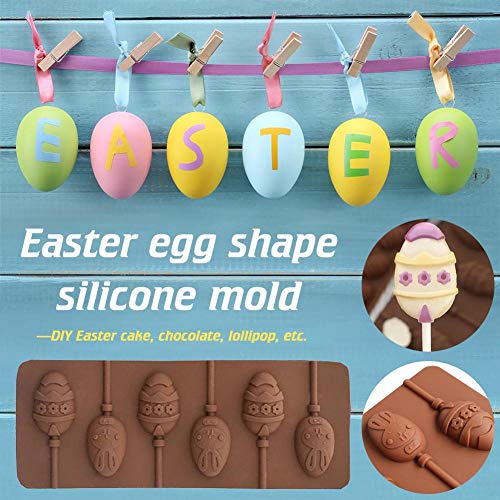 Stampo per Stampo Uovo di Pasqua – 6 Cavità, Decorazione, Torte e Cioccolato A Forma di Uovo - 7