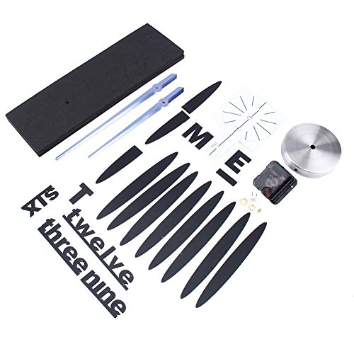 Moderno Orologio Da Parete Fai Da Te Yosoo, Tridimensionale 3D Sticker Decorazione Per Casa Ufficio Hotel Ristorante, Migliore Scelta Come Regalo – Nero - 3