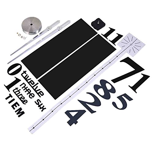 Moderno Orologio Da Parete Fai Da Te Yosoo, Tridimensionale 3D Sticker Decorazione Per Casa Ufficio Hotel Ristorante, Migliore Scelta Come Regalo – Nero - 8