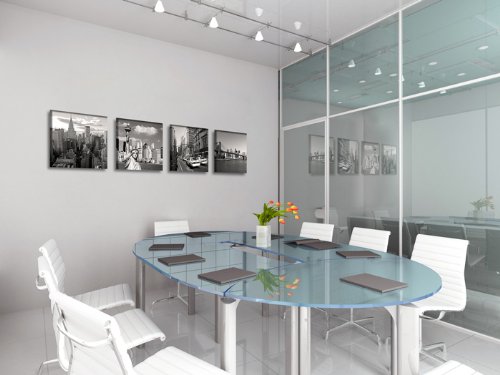 Visario 6901 – Quadro su tela, set New York, 4 x 20 x 20 cm - 2