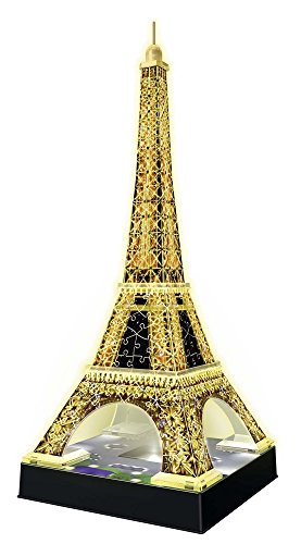 Ravensburger Italy Puzzle 3D Eiffel Tower-Edizione Speciale Notte, 216 Pezzi, RAP125661 - 2