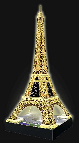 Ravensburger Italy Puzzle 3D Eiffel Tower-Edizione Speciale Notte, 216 Pezzi, RAP125661 - 3
