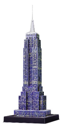 Ravensburger Puzzle 3D Empire State Building-Edizione Speciale Notte, 216 Pezzi, Colore Nero, 12566 1 - 17
