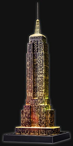 Ravensburger Puzzle 3D Empire State Building-Edizione Speciale Notte, 216 Pezzi, Colore Nero, 12566 1 - 7