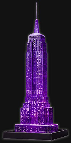 Ravensburger Puzzle 3D Empire State Building-Edizione Speciale Notte, 216 Pezzi, Colore Nero, 12566 1 - 8