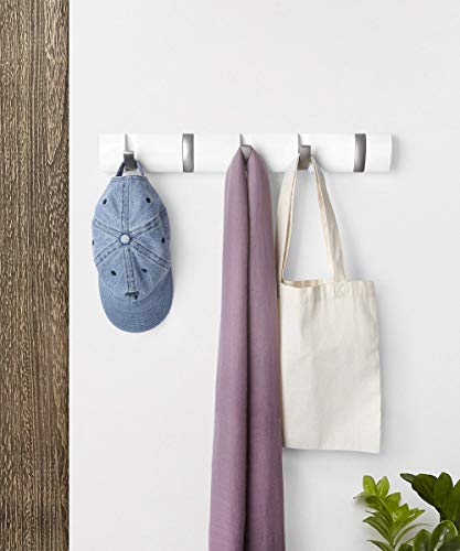 Umbra Flip Appendino, Nichel, Bianco, 5er - 4