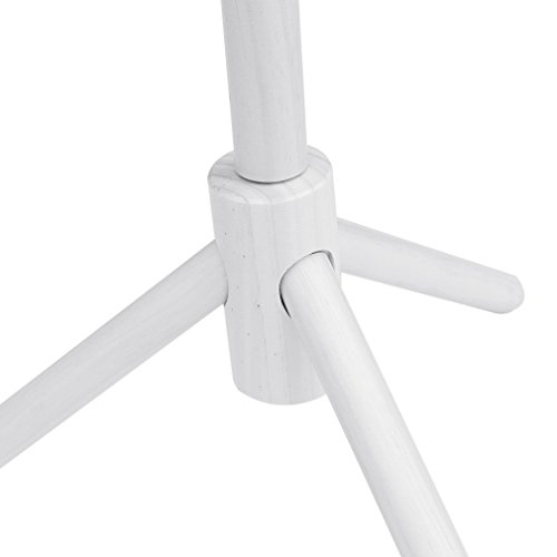 Hongyans Appendiabiti da Terra in Legno Stand Attaccapanni 8 Ganci Armadio Ingresso 175cm Colore Naturale di Legno (Bianco) - 5