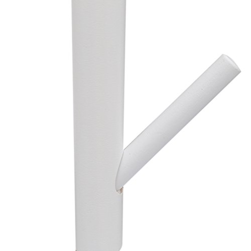 Hongyans Appendiabiti da Terra in Legno Stand Attaccapanni 8 Ganci Armadio Ingresso 175cm Colore Naturale di Legno (Bianco) - 6