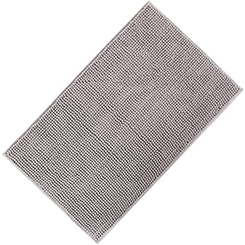 Lifewit Tappeto da Bagno Antiscivolo in Microfibra Ciniglia Scendi Doccia Grigio ,80x50cm - 7