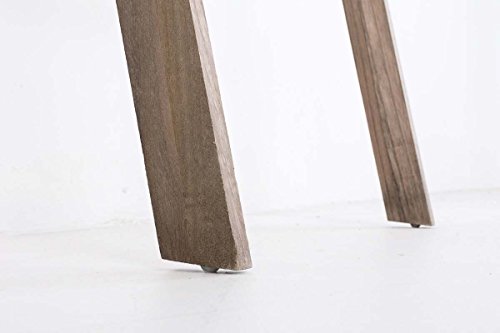 CLP Scala Decorativa MARIETTE in Legno con 5 Pioli – Scaletta per Piante o Appediabiti I Scala Arredo Stile Shabby Chic Romantico I Scala da Terra Appendi Vasi Larghezza 50 cm Marrone Chiaro - 5