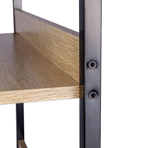 WOLTU Libreria per Studio Ufficio Scaffale 5 Ripiani Mensole in Legno Fioriera Porta Piante - 7