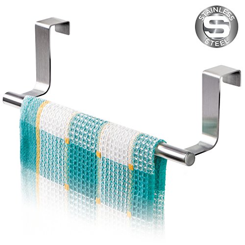 Tatkraft Horizon Portasciugamani in Acciaio Inox da Appendere sopra la Porta - 3