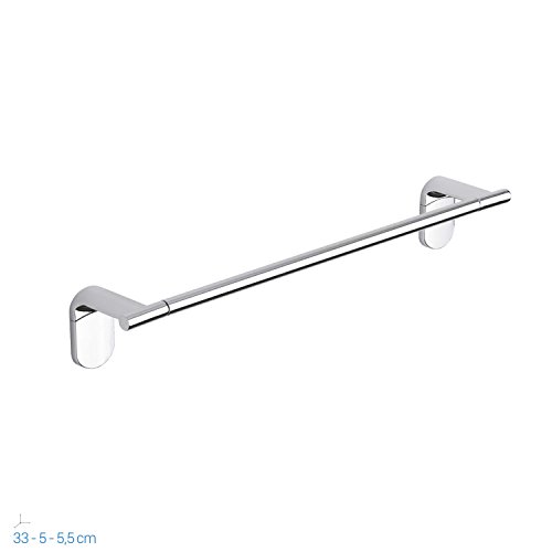 METAFORM Set Accessori Bagno Kit Completo Zero Cromo 5 Pezzi in Acciaio Cromato e ABS - 6