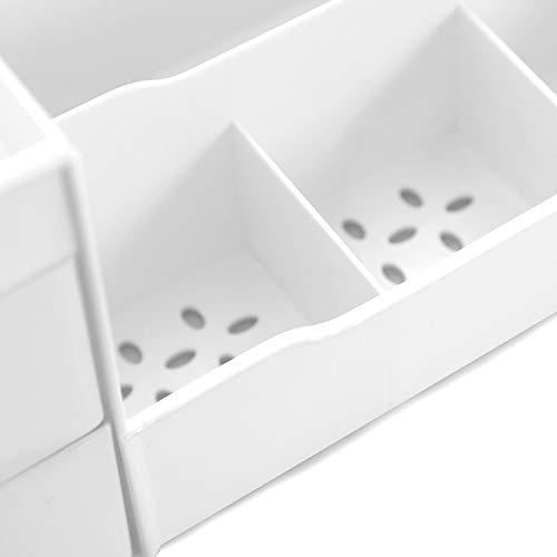 Porta Cosmetici Con Cassetti Di Uncluttered Designs (Bianco) - 3