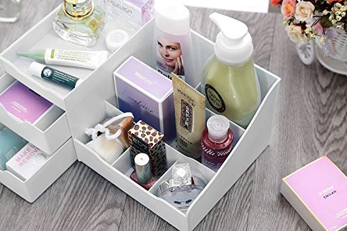 Porta Cosmetici Con Cassetti Di Uncluttered Designs (Bianco) - 7