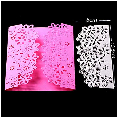 JNCH 3pz Fustelle Stencil Cutting Dies Decorazione per Scrapbooking Fai da Te Album Goffratura Biglietti Inviti Carta - 2