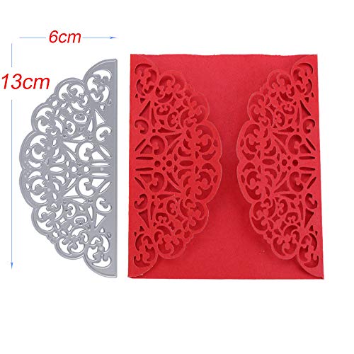 JNCH 3pz Fustelle Stencil Cutting Dies Decorazione per Scrapbooking Fai da Te Album Goffratura Biglietti Inviti Carta - 3