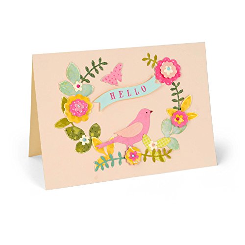 Sizzix Thinlits Fustella, Ghirlanda Floreale - 3