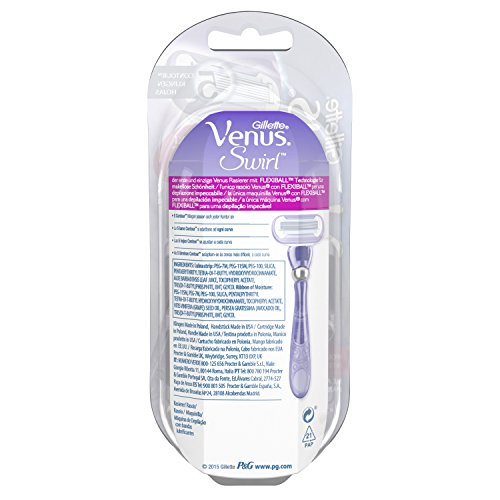 Gillette Venus Swirl Rasoio da Donna con Tecnologia Flexiball - 8