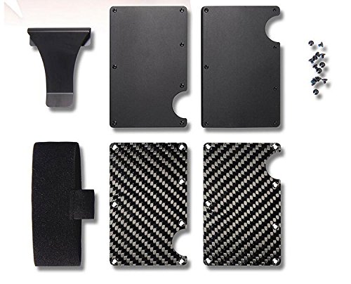 Portafoglio Clip, Porta Carte di Credito, Porta Tessere e Banconote con Protezione RFID, Portafoglio Uomo con Fermasoldi in Fibra di Carbonio, Può Contenere Fino a 13 Tessere, Perfetto per Regalo - 8