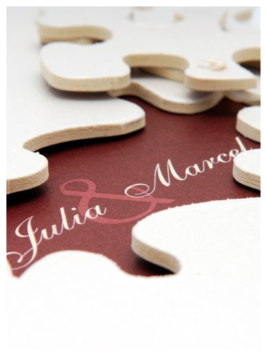 Walther Design GB-173 Puzzle Libro Degli Ospiti, 144 Pagine Bianche, 23 x 25 cm - 3