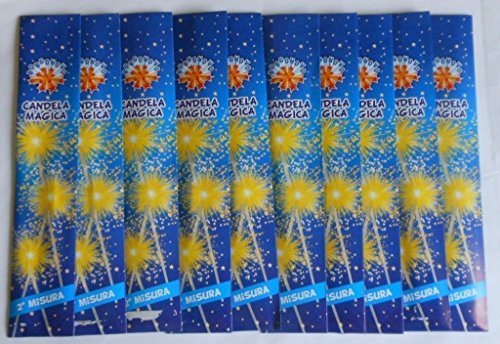 100 pz Candeline 2° misura scintille bastoncino luminoso pirotecnico stelline festa - 2