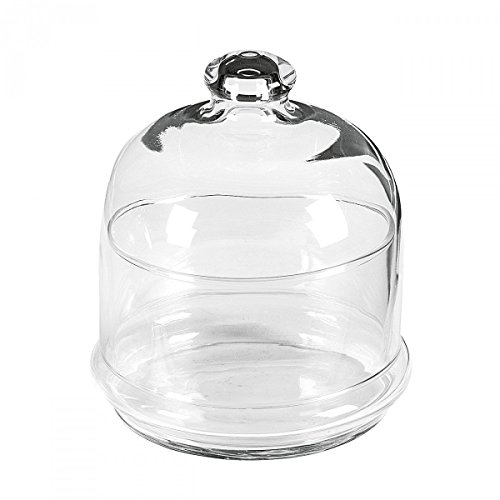 SWEET HOME Scatola Porta Confetti con Campana e piattino in Vetro cl 55 cod.23.95961 cm 13,5h diam.11,2 by Varotto & Co. - 2