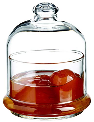 SWEET HOME Scatola Porta Confetti con Cupola e piattino in Vetro cl 22 cod.23.98973 cm 10h diam.9 by Varotto & Co. - 4