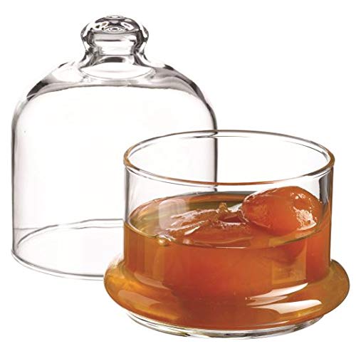 SWEET HOME Scatola Porta Confetti con Cupola e piattino in Vetro cl 22 cod.23.98973 cm 10h diam.9 by Varotto & Co. - 5