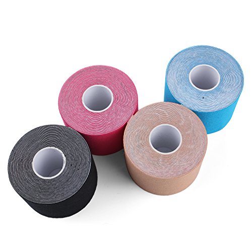FITOP 4 Rotoli Di Nastro Kinesiologico in Cotone 5cm x 5m – Vari Colori - 2