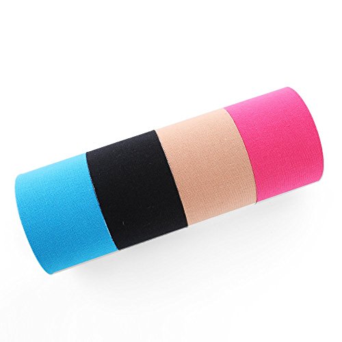 FITOP 4 Rotoli Di Nastro Kinesiologico in Cotone 5cm x 5m – Vari Colori - 3