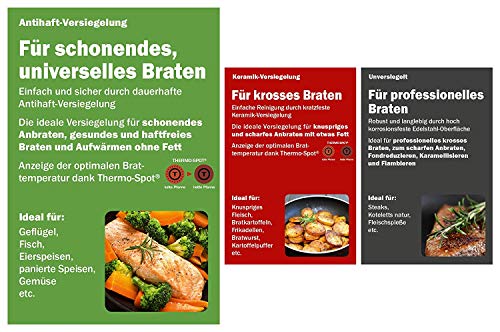Tefal – Set di padelle, 24 + 28 cm + Glasdeckel 28 cm + Pfannenwender - 3