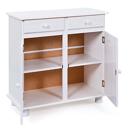 Link's 20900802 Lovi - Credenza a 2 ante, Legno, Bianco - 2