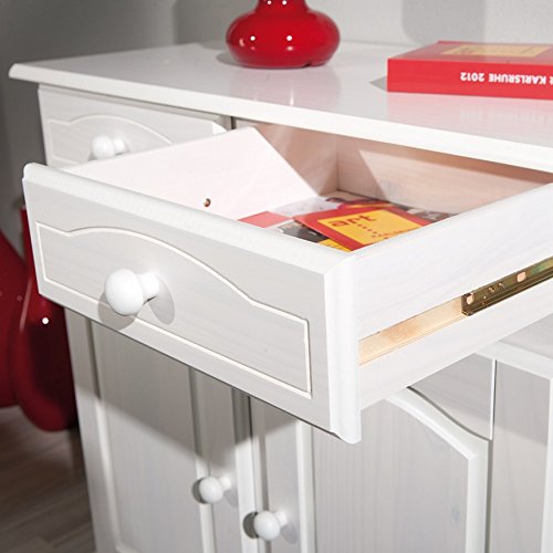 Link's 20900802 Lovi - Credenza a 2 ante, Legno, Bianco - 6