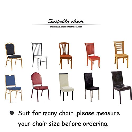 6 x morbido spandex elasticizzato Fit sedie da sala da pranzo con motivo stampato, banchetto sedia sedile Slipcover per Hone party hotel cerimonia di nozze Posate da pasto B - 8